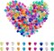 300 PCS Heart Beads, AB Acrylic Bead Heart Beads, for Jewelry Making DIY Bracelet arrings